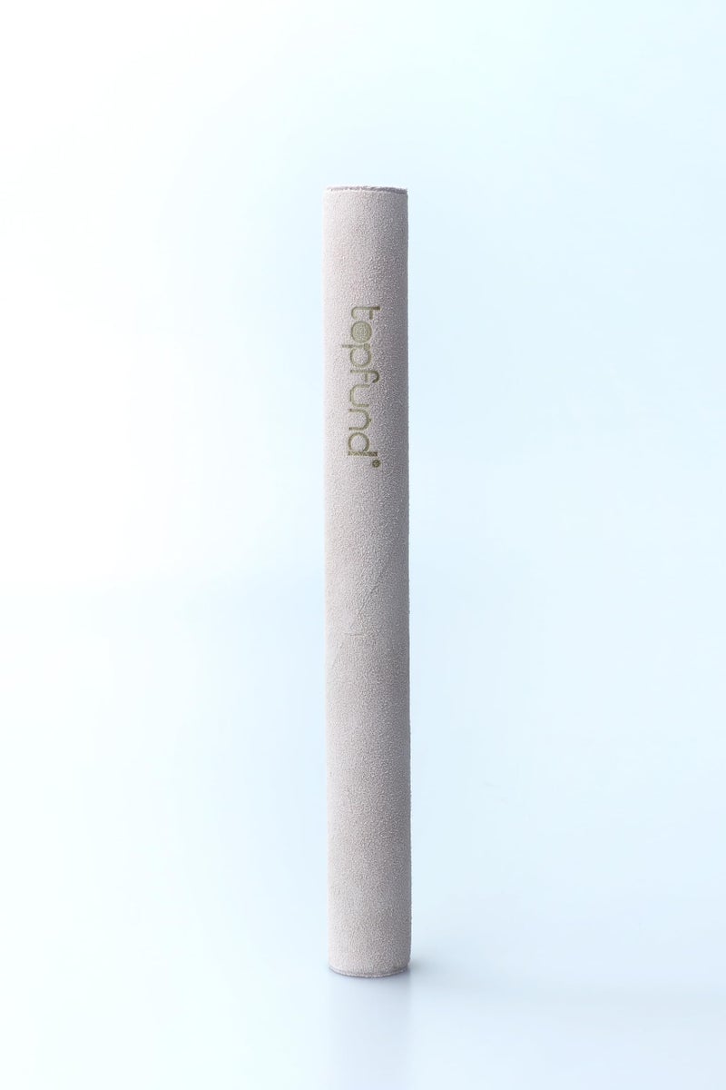 TOPFUND 10" Pro Crystal Singing Bowl Suede Mallet - Solid Beech Core & Hand-Fitted Cowhide - Image 1